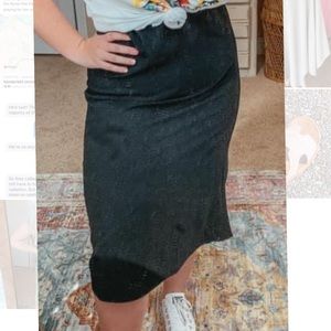 NEW Black Midi Skirt